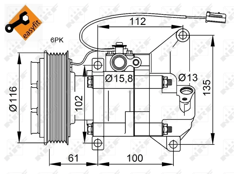 Compressor, air conditioning EASY FIT 32687