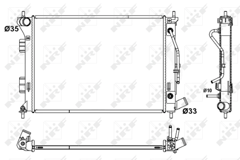 Radiator, engine cooling 53172