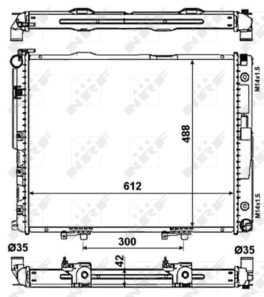NRF 53786 Radiator, engine cooling