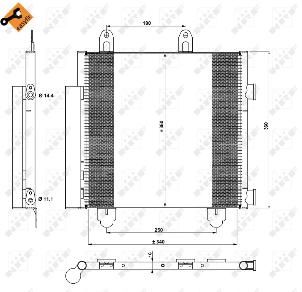 Kondensor, AC EASY FIT 350231
