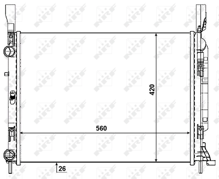 NRF 53004 Radiator, engine cooling