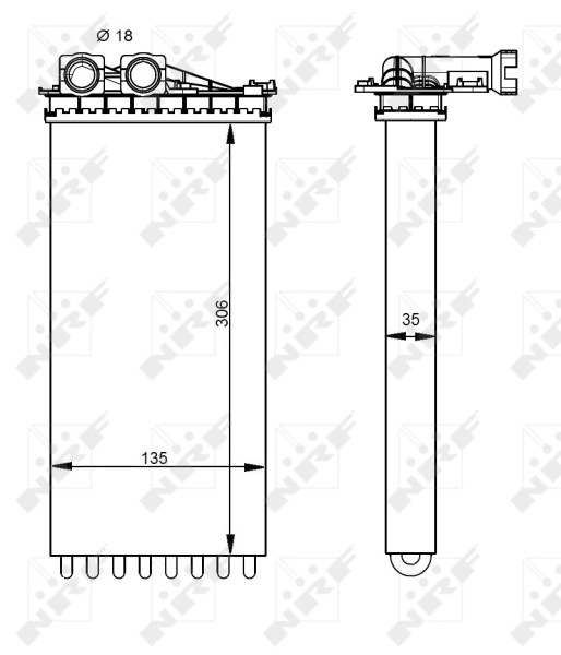 Heat Exchanger, interior heating 54333