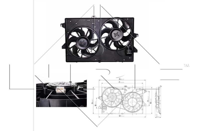 Fan, engine cooling 47000