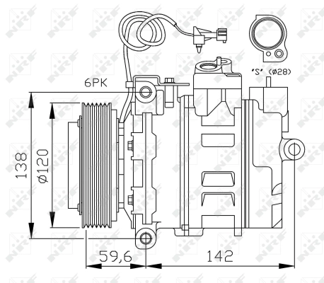 Compressor, air conditioning EASY FIT 32377