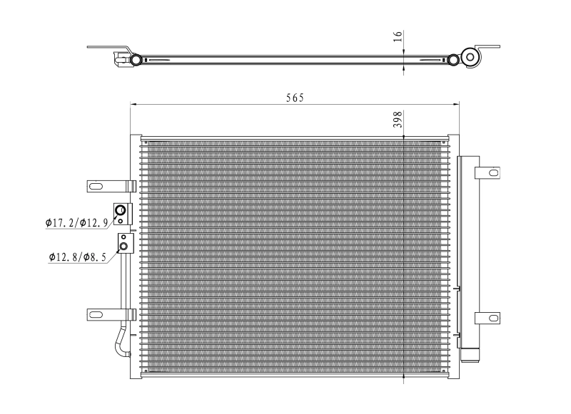 NRF 350471 Condenser, air conditioning