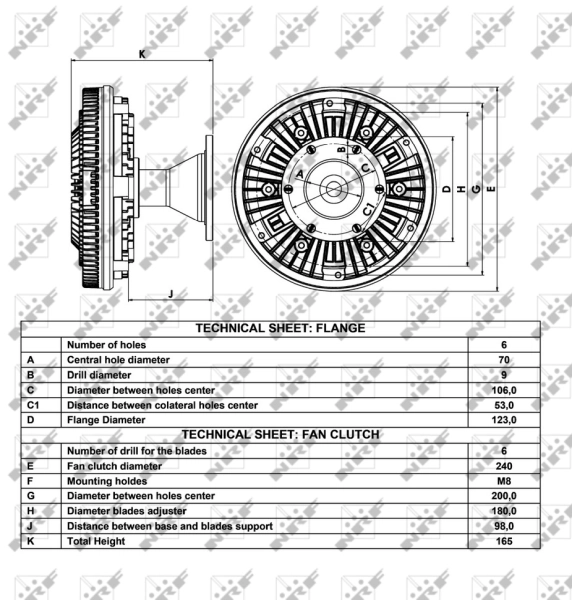 NRF 49031 Clutch, radiator fan