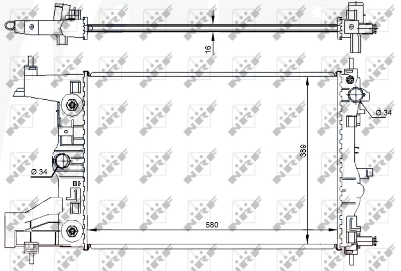 NRF 59144 Radiator, engine cooling