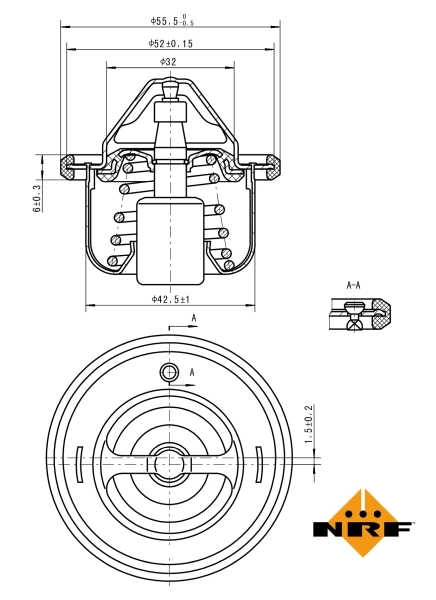 Thermostat, coolant EASY FIT 725127