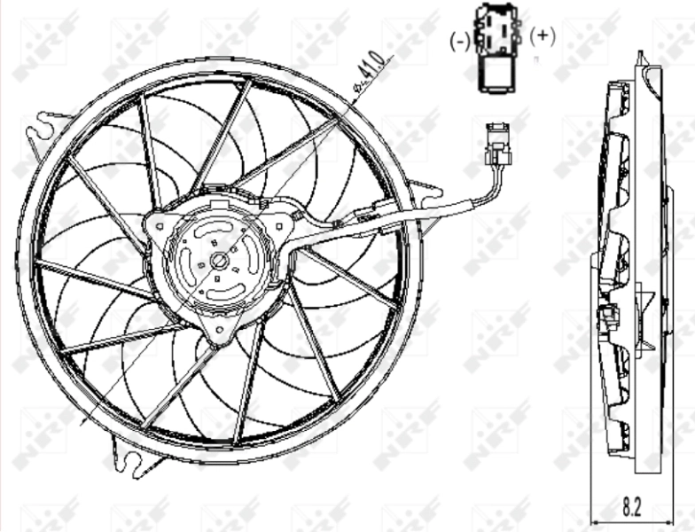 Fan, engine cooling 47323
