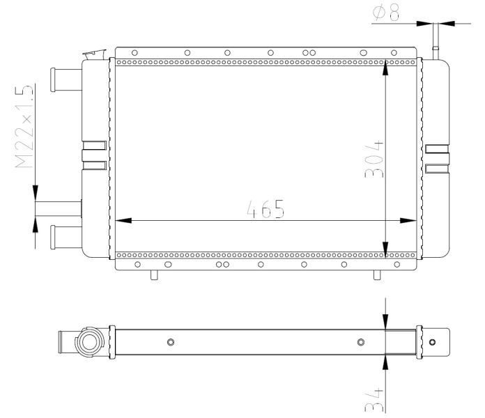 NRF 54684 Radiator, engine cooling