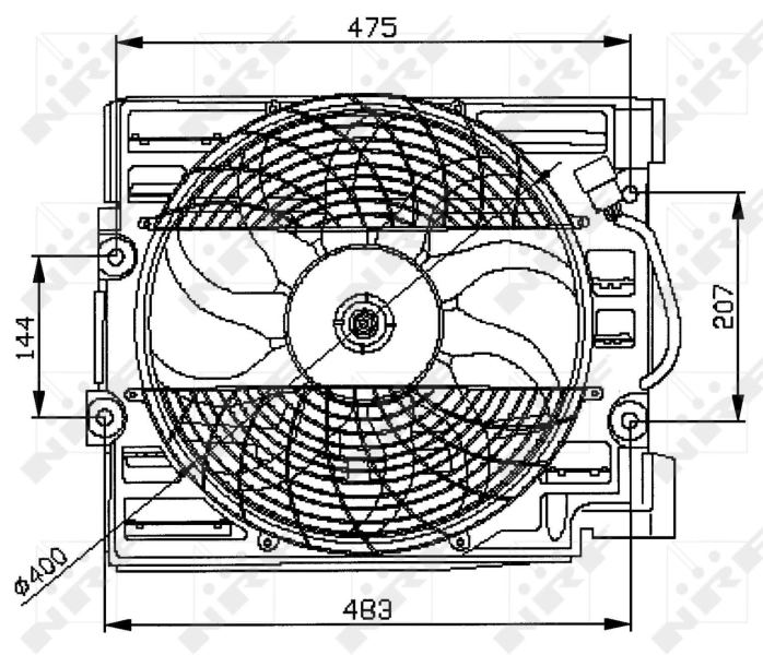 Fan, engine cooling 47029