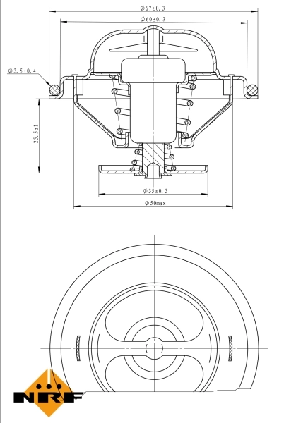 Thermostat, coolant EASY FIT 725114