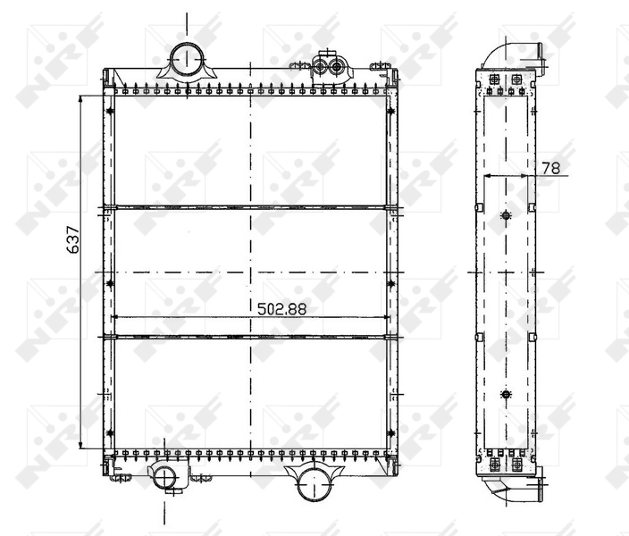 NRF 50495 Radiator, engine cooling