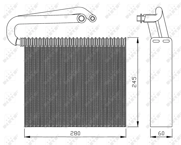 Evaporator, air conditioning EASY FIT 36110