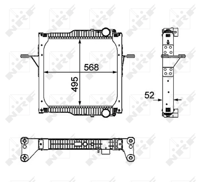 NRF 58403 Radiator, engine cooling