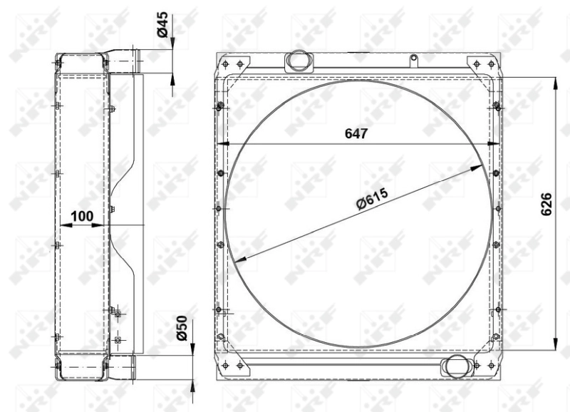 NRF 54093 Radiator, engine cooling