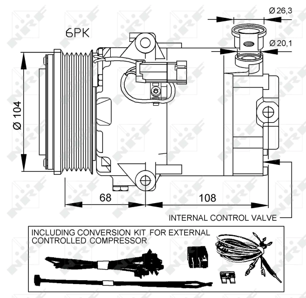 Compressor, air conditioning EASY FIT 32428