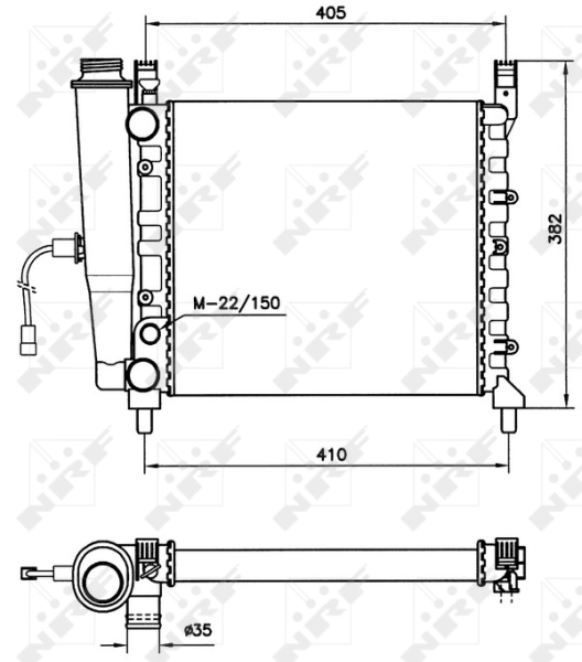 NRF 58731 Radiator, engine cooling