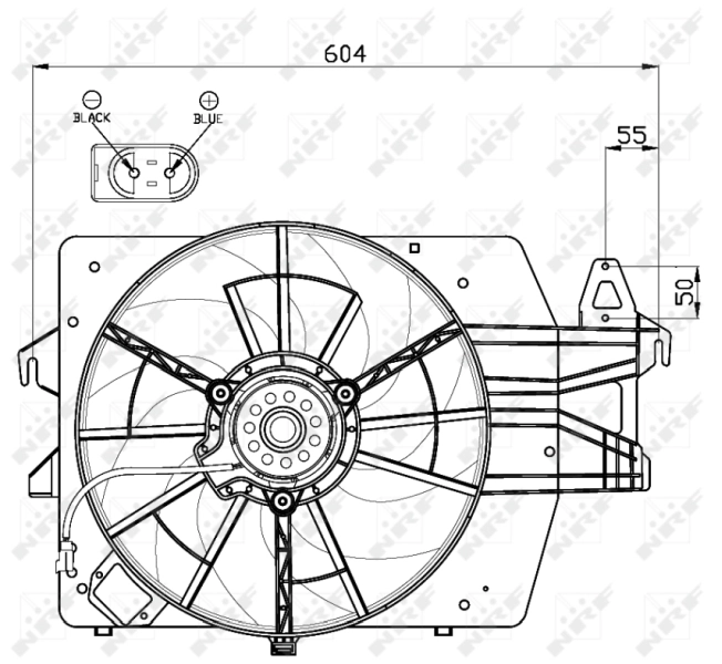 NRF 47544 Fan, engine cooling