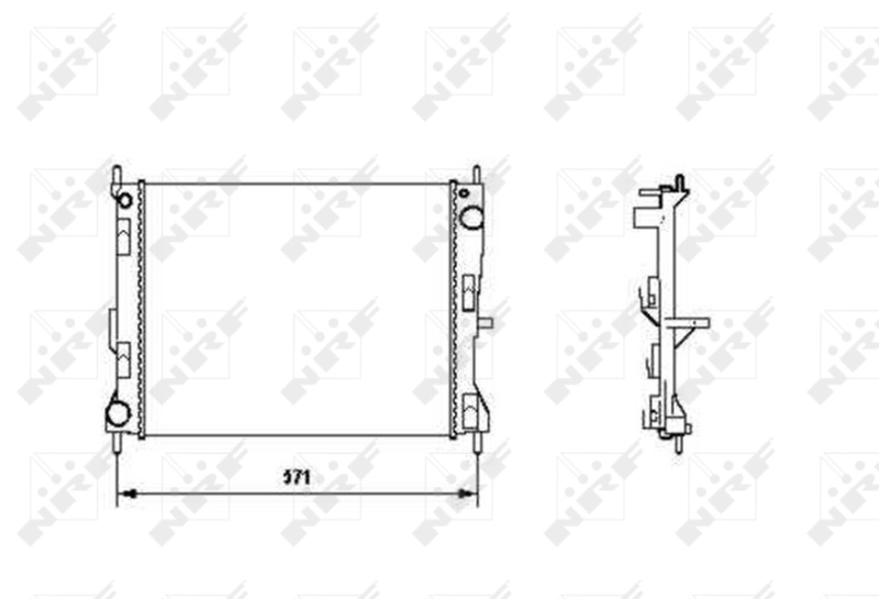 Radiator, engine cooling 58188