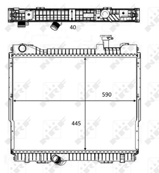 Radiator, engine cooling 58484