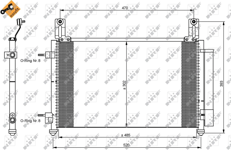 Condenser, air conditioning EASY FIT 35796