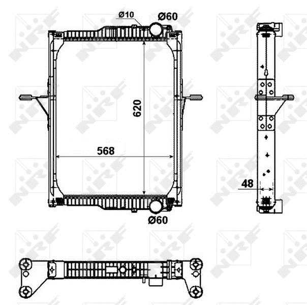Radiator, engine cooling 53343
