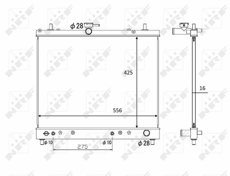 NRF 58446 Radiator, engine cooling