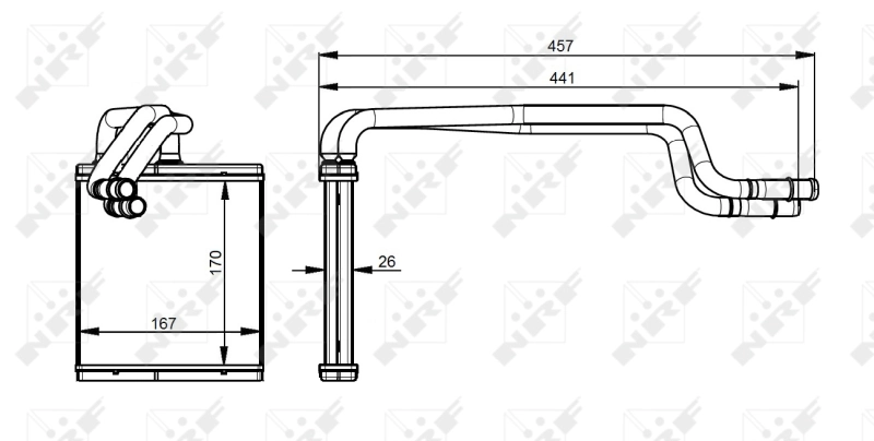Heat Exchanger, interior heating 54344