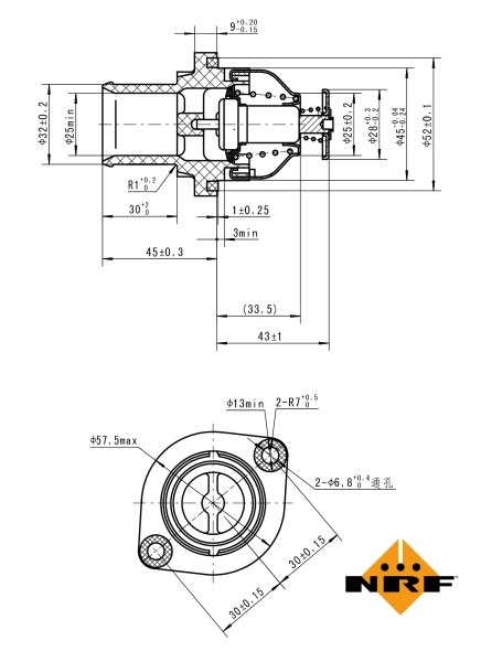 Thermostat, coolant EASY FIT 725035