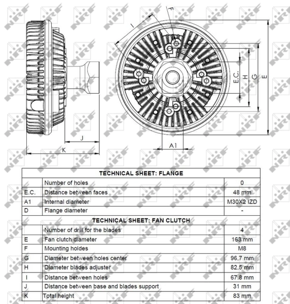 NRF 49101 Clutch, radiator fan