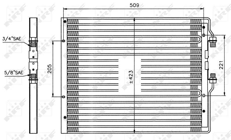 NRF 35059 Condenser, air conditioning