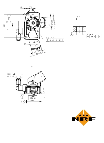 Thermostat, coolant 725112