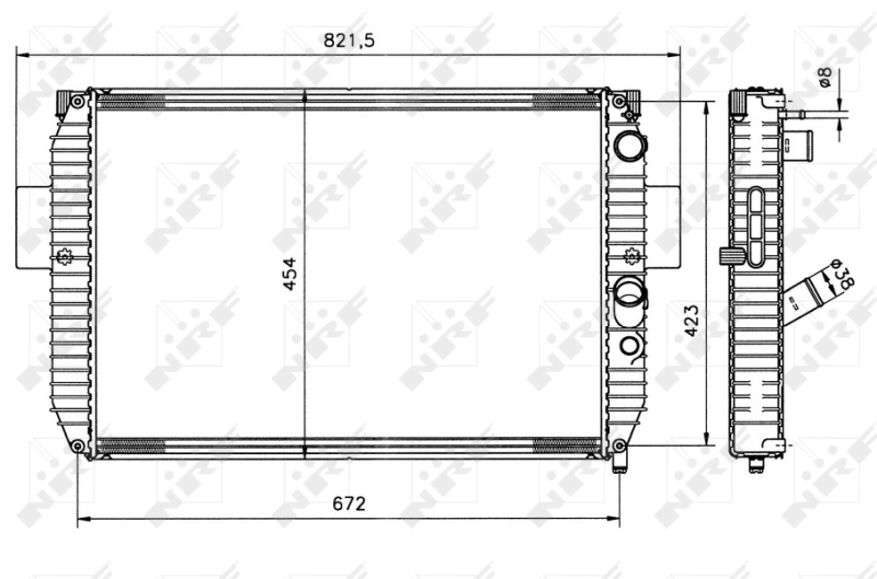 NRF 51564 Radiator, engine cooling