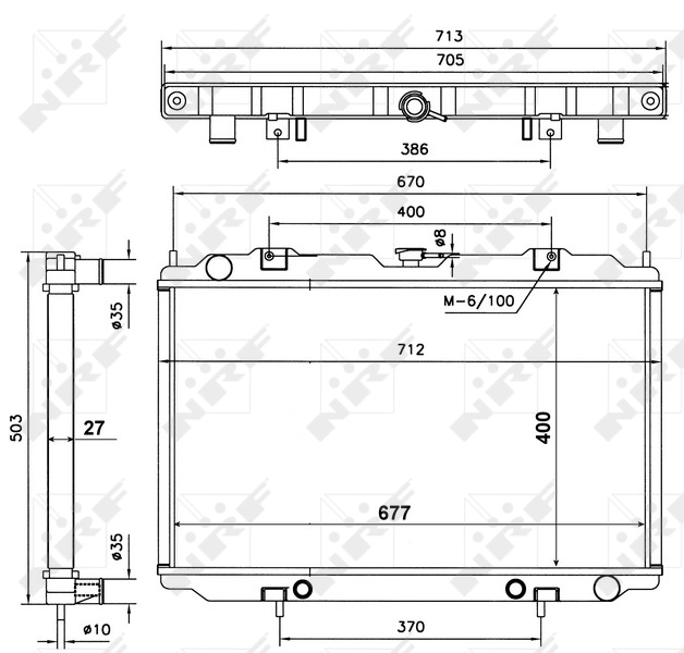 NRF 56087 Radiator, engine cooling