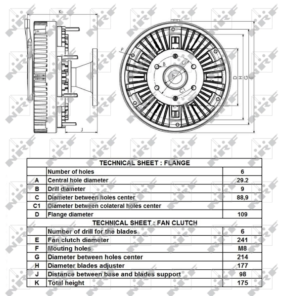 NRF 49435 Clutch, radiator fan