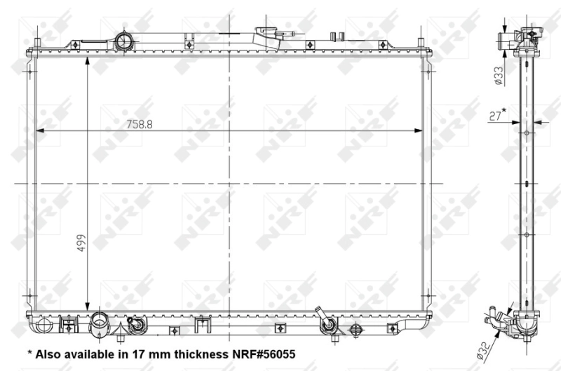 Kühler, Motorkühlung EASY FIT 56053