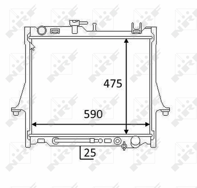 NRF 58480 Radiator, engine cooling