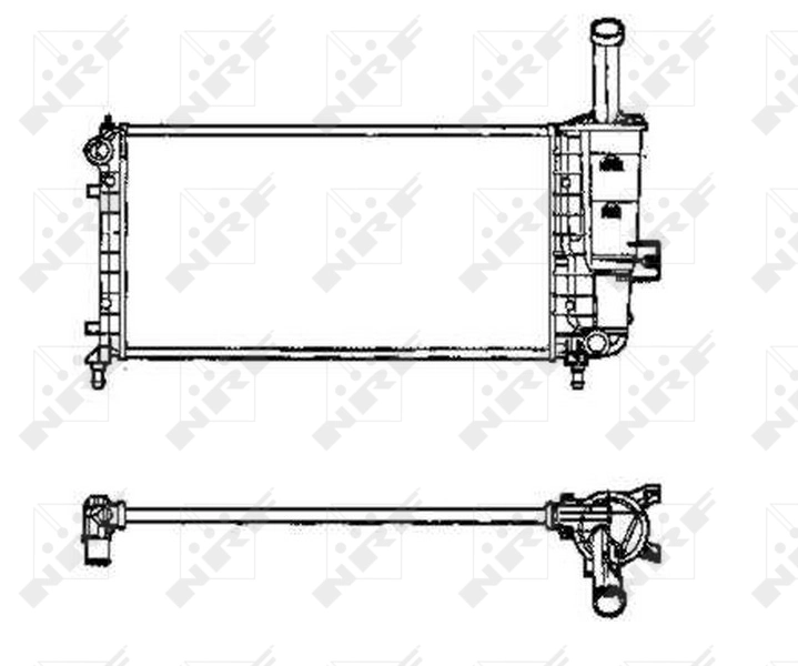 Radiator, engine cooling 53605