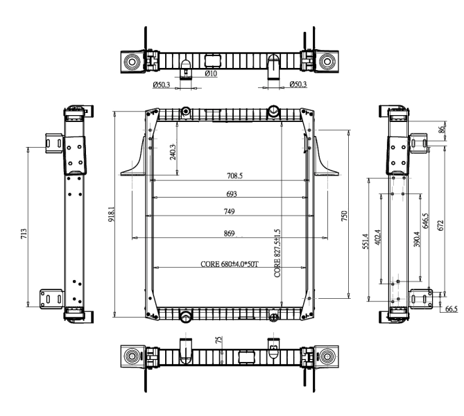 NRF 52071 Radiator, engine cooling