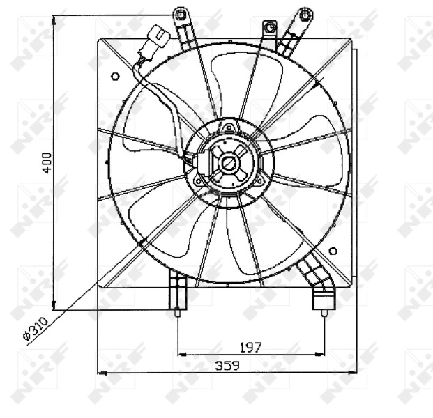 Fan, engine cooling 47043