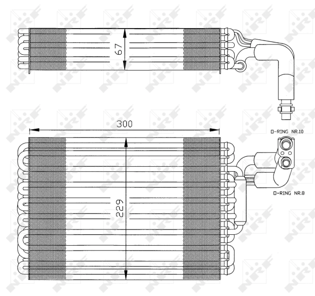 Evaporator, air conditioning EASY FIT 36030