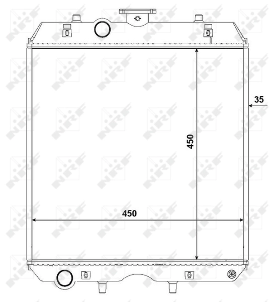 NRF 54108 Radiator, engine cooling