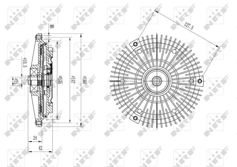 Clutch, radiator fan 49615