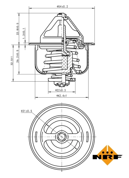 Thermostat, coolant EASY FIT 725160