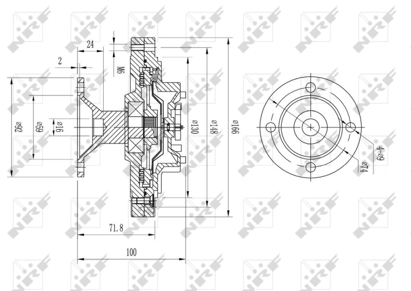 NRF 49612 Clutch, radiator fan