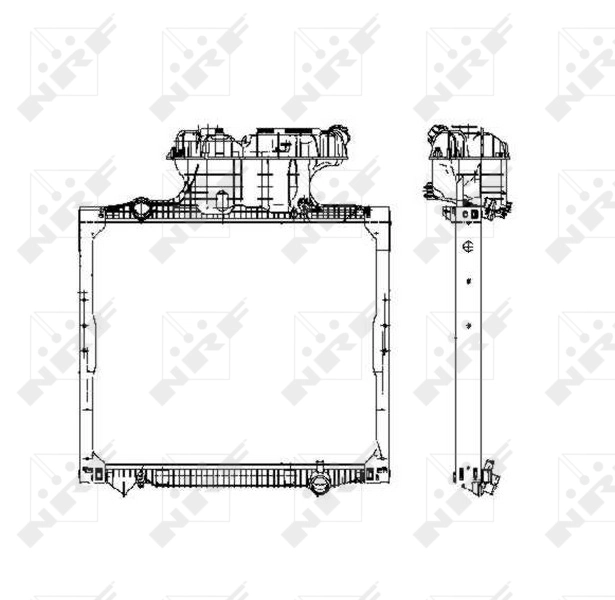 Radiator, engine cooling 50588