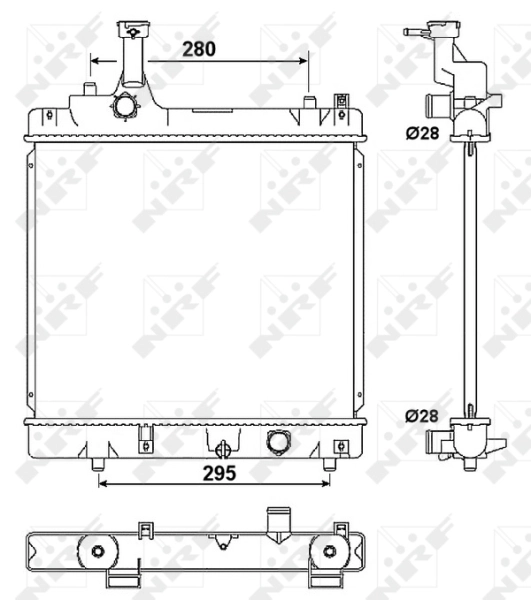 Radiator, engine cooling 53078