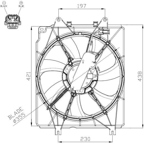 Fan, engine cooling 47934