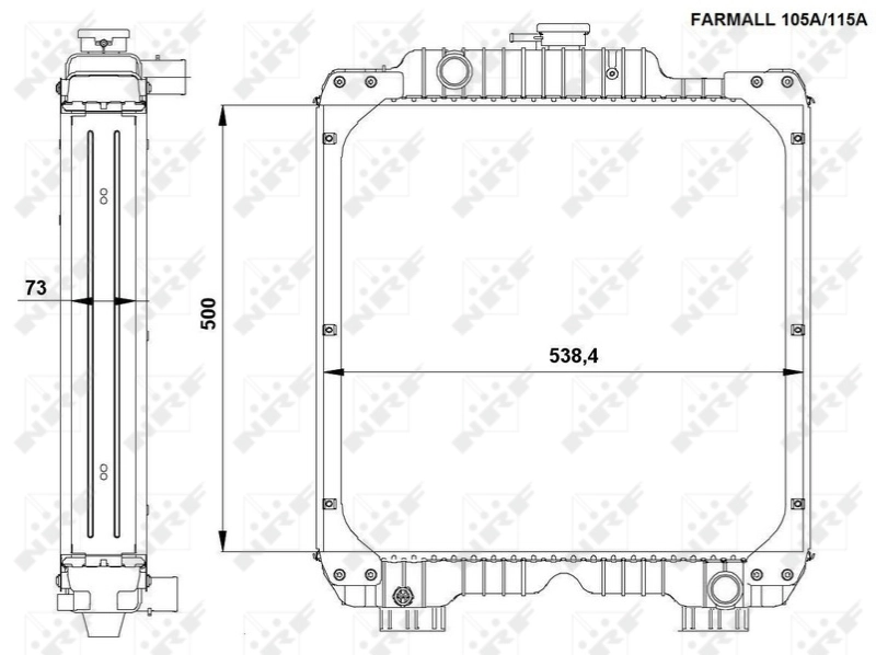 NRF 54090 Radiator, engine cooling